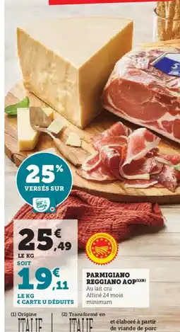 Hyper U Parmigiano reggiano aop offre