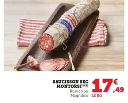 Hyper U MONTORSI Saucisson sec offre