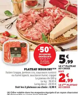 Hyper U NEGRONI Plateau offre