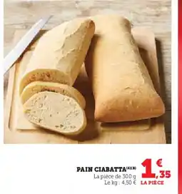 Hyper U Pain ciabatta offre