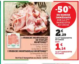 Hyper U MONTORSI I freschi mortadelle de poulet offre