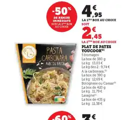 Hyper U YOUCOOK Plat de pates offre