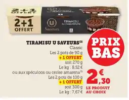 Hyper U Tiramisu u saveurs offre