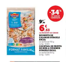 Hyper U ESCAL Beignets de calamar surgele offre