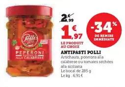 Hyper U POLLI Antipasti offre