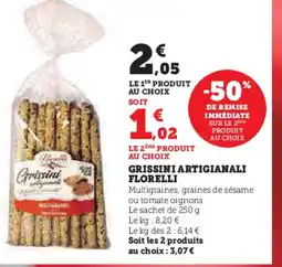 Hyper U FLORELLI Grissini artigianali offre