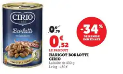 Hyper U CIRIO Haricot borlotti offre