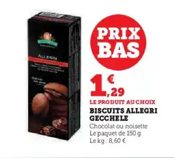 Hyper U ALLEGRI Biscuits offre