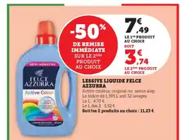 Hyper U FELCE AZZURRA Lessive liquide offre