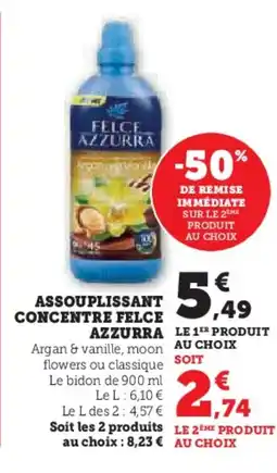 Hyper U FELCE AZZURRA Assouplissant concentre offre