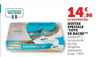 Hyper U Huitre speciale côte de nacre offre