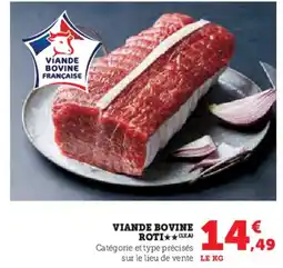 Hyper U Viande bovine roti offre