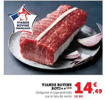 Hyper U Viande bovine roti offre