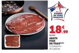 Hyper U Abats foie de veau offre