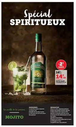 Hyper U CHARRETTE 49° Rhum blanc offre