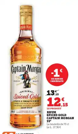 Hyper U CAPTAIN MORGAN Rhum spiced gold offre