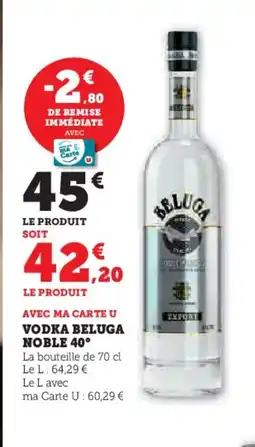 Hyper U BELUGA NOBLE 40° Vodka offre