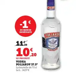 Hyper U POLIAKOV 37.5° Vodka offre