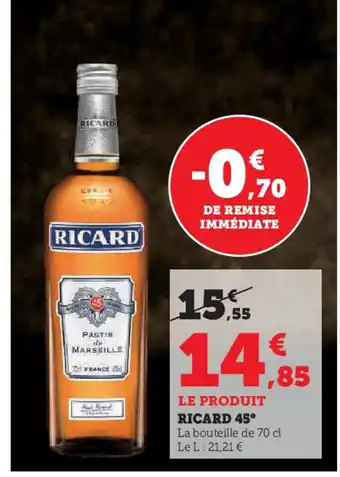 Hyper U RICARD 45° offre