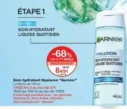 Monoprix GARNIER Soin hydratant Hyaluron offre