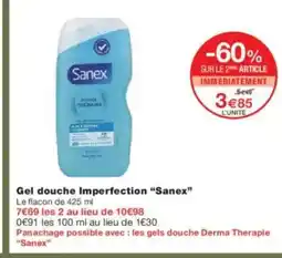 Monoprix SANEX Gel douche Imperfection offre