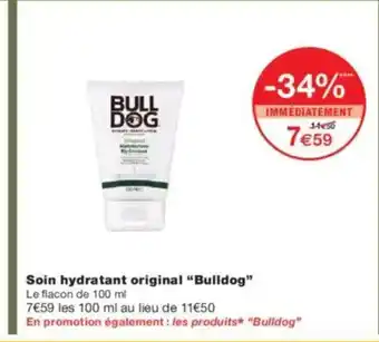 Monoprix BULLDOG Soin hydratant original offre
