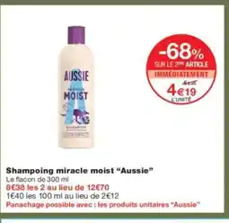 Monoprix AUSSIE Shampoing miracle moist offre