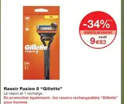 Monoprix GILLETTE Rasoir Fusion 5 offre
