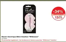 Monoprix WILKINSON Rasoir électrique Bikin Intuition offre