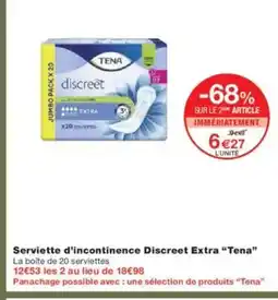 Monoprix TENA Serviette d'incontinence Discreet Extra offre