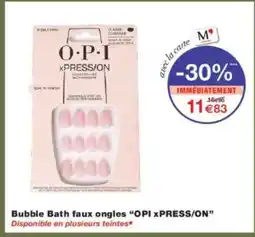 Monoprix OPI XPRESS/ON Bubble Bath faux ongles offre
