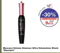 Monoprix BOURJOIS Mascara Volume Glamour Ultra Volumateur Black offre