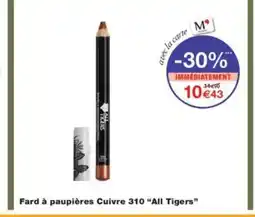 Monoprix ALL TIGERS Fard à paupières Cuivre 310 offre