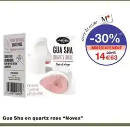 Monoprix NOVEX Gua Sha en quartz rose offre