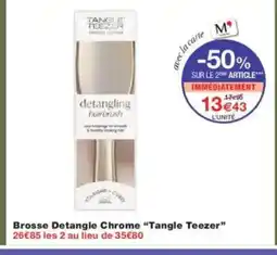 Monoprix TANGLE TEEZER Brosse Detangle Chrome offre