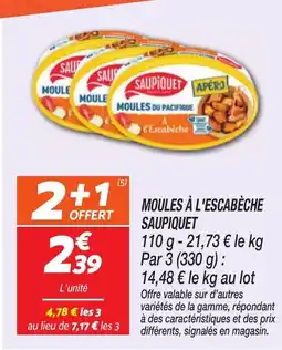 Netto SAUPIQUET Moules à l'escabèche offre