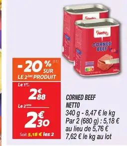 Netto NETTO Corned beef offre