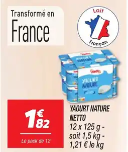 Netto NETTO Yaourt nature offre