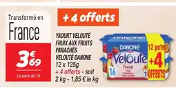 Netto DANONE Yaourt velouté fruix aux fruits panachés velouté offre