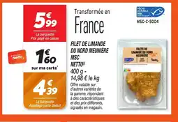 Netto NETTO Filet de limande du nord meunière msc offre