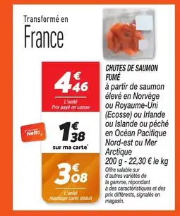Netto Chutes de saumon fumé offre