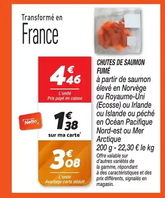 Netto Chutes de saumon fumé offre