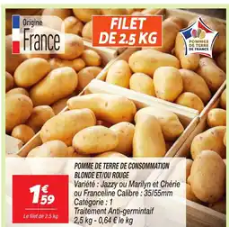 Netto Pomme de terre de consommation blonde et/ou rouge offre