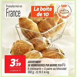 Netto Assortiment de viennoiseries pur beurre x10 offre