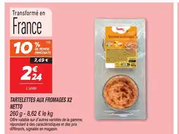 Netto NETTO Tartelettes aux fromages x2 offre