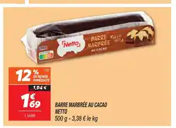 Netto NETTO Barre marbrée au cacao offre