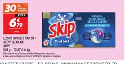 Netto SKIP Lessive capsules tout en 1 active clean offre