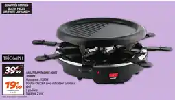 Netto TRIOMPH Raclette 8 personnes ronde offre