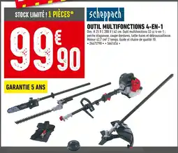 Batkor SCHEPPACH Outil multifonctions 4-en-1 offre