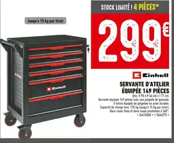 Batkor EINHELL Servante d'atelier équipée 149 pièces offre